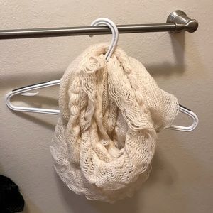 Cream infinity scarf